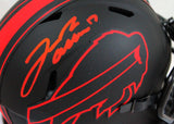 Josh Allen Autographed Buffalo Bills Eclipse Speed Mini Helmet-Beckett W Hologram*Red Image 2