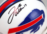 Josh Allen Autographed Buffalo Bills 2021 Mini Helmet-Beckett W Hologram