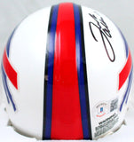 Josh Allen Autographed Buffalo Bills 2021 Mini Helmet-Beckett W Hologram