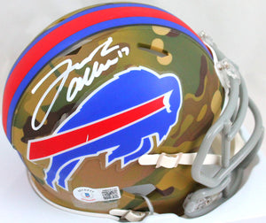 Josh Allen Autographed/Signed Buffalo Bills Camo Mini Helmet