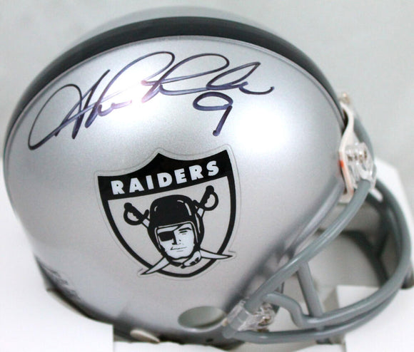 Shane Lechler Autographed Oakland Raiders 1963 Mini Helmet-Beckett W Hologram *Black