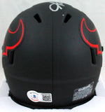 Shane Lechler Autographed Texans Eclipse Speed Mini Helmet-Beckett W Hologram *Silver