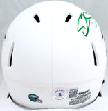 Donovan McNabb Autographed Philadelphia Eagles Lunar Speed Mini Helmet-Beckett W Hologram *Green