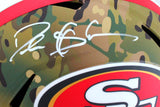 Deion Sanders Autographed 49ers F/S Camo Speed Helmet-Beckett W Hologram *White Image 2