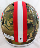 Deion Sanders Autographed 49ers F/S Camo Speed Helmet-Beckett W Hologram *White Image 4