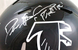 Deion Sanders Autographed Atlanta Falcons F/S 90-02 Speed Authentic Helmet w/Insc.-Beckett W Hologram *Silver