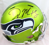 DK Metcalf Autographed Seattle Seahawks F/S Flash Speed Authentic Helmet-Beckett W Hologram *Black