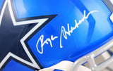 Roger Staubach Autographed Dallas Cowboys F/S Flash Speed Helmet-Beckett W Hologram *White
