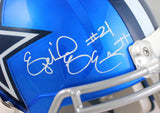 Ezekiel Elliott Autographed Dallas Cowboys F/S Flash Speed Helmet-Beckett W Hologram *White