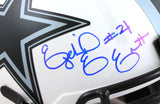 Ezekiel Elliott Autographed Cowboys Lunar F/S Speed Helmet- Beckett W Hologram *Blue