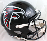 Michael Vick Autographed Atlanta Falcons F/S Speed Helmet-JSA W *Silver