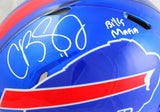 Cole Beasley Autographed Buffalo Bills F/S Flash Speed Authentic Helmet w/Bills Mafia-Beckett W Hologram *White Image 2