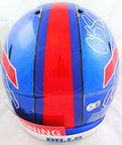 Cole Beasley Autographed Buffalo Bills F/S Flash Speed Authentic Helmet w/Bills Mafia-Beckett W Hologram *White Image 4