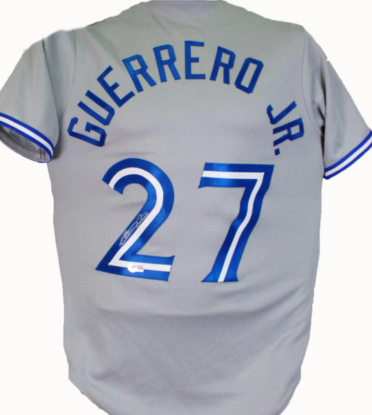 Vladimir Guerrero Jr. Toronto Blue Jays Majestic Official Name & Number T- Shirt - Gray