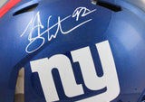 Michael Strahan Signed NY Giants F/S Speed Authentic Helmet-Beckett W Hologram *White