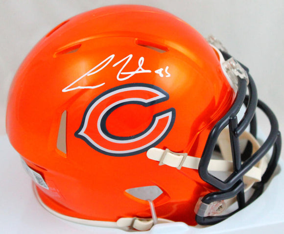 Cole Kmet Autographed Chicago Bears Flash Speed Mini Helmet-Beckett W Hologram *White