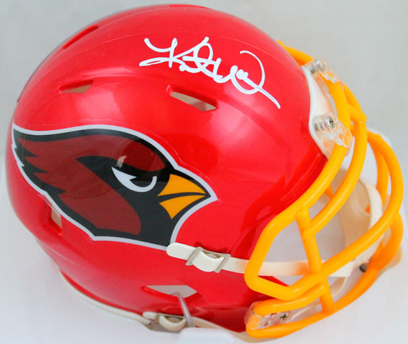 Kurt Warner Autographed Cardinals Flash Speed Mini Helmet-Beckett W Hologram *White