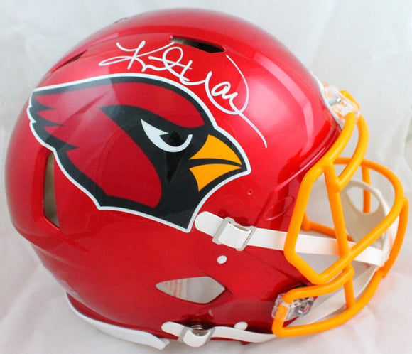 Kurt Warner Signed Cardinals Flash Speed Authentic F/S Helmet-Beckett W Hologram *White
