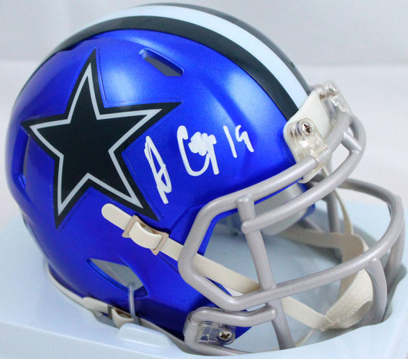 Amari Cooper Signed Dallas Cowboys Flash Speed Mini Helmet-Beckett W Hologram *White