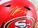 Patrick Willis Signed F/S San Francisco 49ers Flash Speed Helmet-Beckett W Hologram *Gold