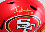 Frank Gore Signed F/S San Francisco 49ers Flash Speed Helmet-Beckett W Hologram *Gold