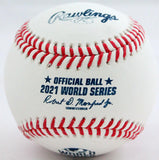Alex Bregman Autographed Rawlings OML 2021 WS Baseball- Beckett W Hologram *Blue