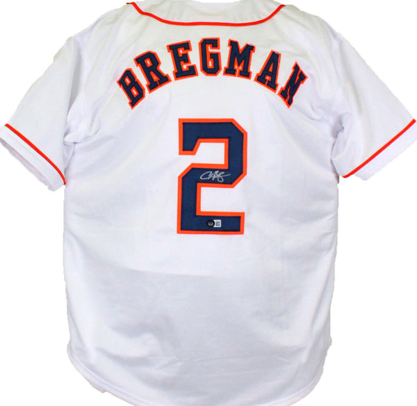 Alex Bregman Signed Custom Framed Jersey Display (Beckett