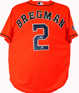 Alex Bregman Autographed Houston Astros Cool Base Orange Jersey w/2018 –  The Jersey Source