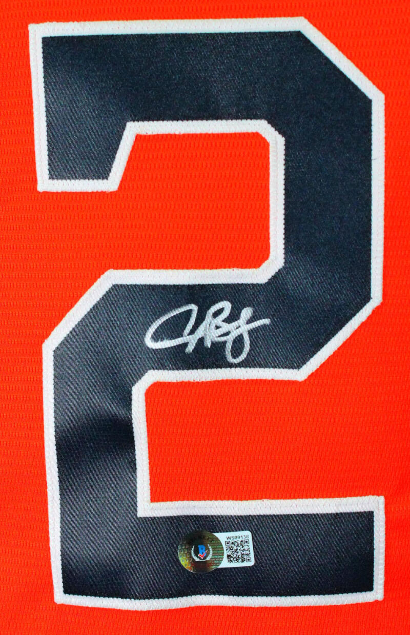 Alex Bregman Autographed Houston Astros Cool Base Orange Jersey w/2018 –  The Jersey Source