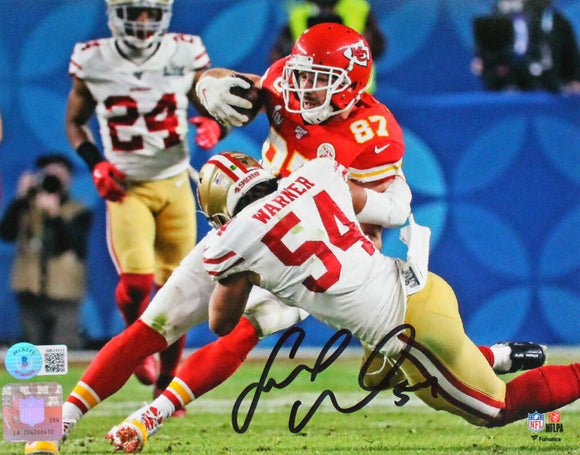 Fred Warner Signed San Francisco 49ers Tackle 8x10 Photo-Beckett W Hologram *Black