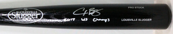 Alex Bregman Autographed Black Louisville Slugger Pro Baseball Bat w/WS Champs-Beckett W Hologram