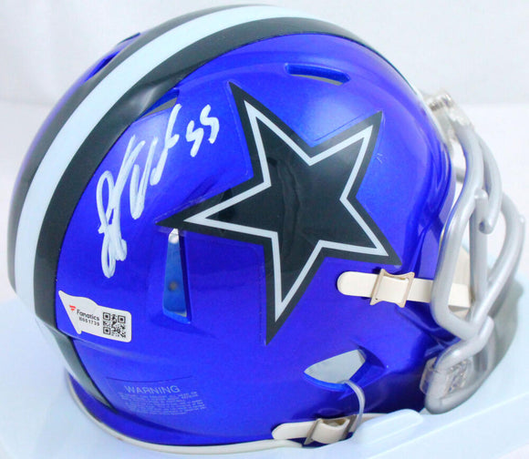 Leighton Vander Esch Autographed Dallas Cowboys Flash Mini Helmet-Fanatics *White
