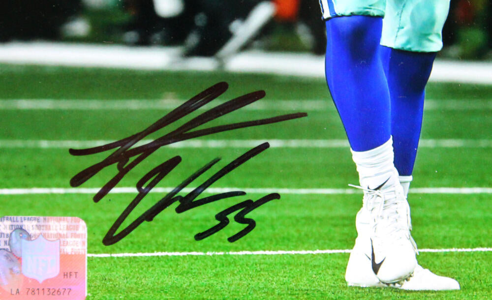 Leighton Vander Esch Dallas Cowboys Autographed 8 x 10 White Jersey  Photograph - Autographed NFL Photos