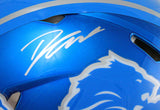 D'Andre Swift Autographed Detroit Lions F/S Flash Speed Authentic Helmet-Fanatics *Silver