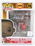 Hakeem Olajuwon Autographed Houston Rockets Funko Pop Figurine 106- JSA W *White
