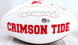 Bryce Young Autographed Alabama Crimson Tide Logo Football w/Roll TIde- Beckett W Hologram
