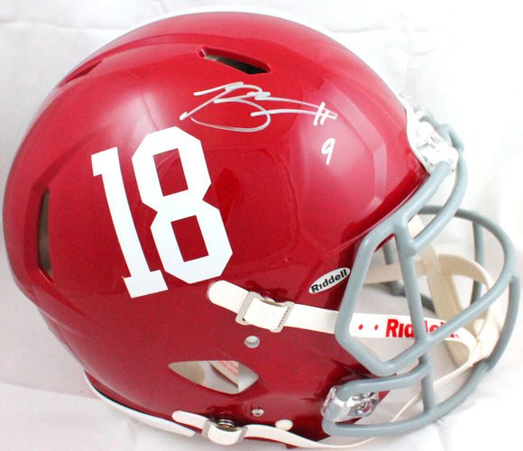 Bryce Young Autographed Alabama Crimson Tide F/S Speed Authentic Helmet-Beckett W Hologram *Silver