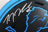 TJ Hockenson Autographed Detroit Lions F/S Eclipse Speed Authentic Helmet- Beckett W Hologram *Silver Image 2