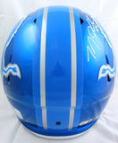 TJ Hockenson Autographed Detroit Lions F/S Flash Speed Helmet- Beckett W Hologram *White Image 4