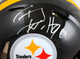 TJ Watt Autographed Pittsburgh Steelers F/S Speed Authentic Helmet-Beckett W Hologram *Silver Image 2