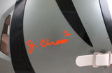 Ja'Marr Chase Autographed Cincinnati Bengals Flash F/S Speed Authentic Helmet -Beckett W Hologram *Orange Image 2