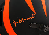 Ja'Marr Chase Autographed Cincinnati Bengals Eclipse F/S Speed Authentic Helmet -Beckett W Hologram *Orange Image 2