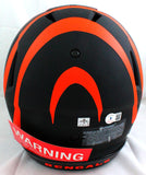 Ja'Marr Chase Autographed Cincinnati Bengals Eclipse F/S Speed Authentic Helmet -Beckett W Hologram *Orange Image 4