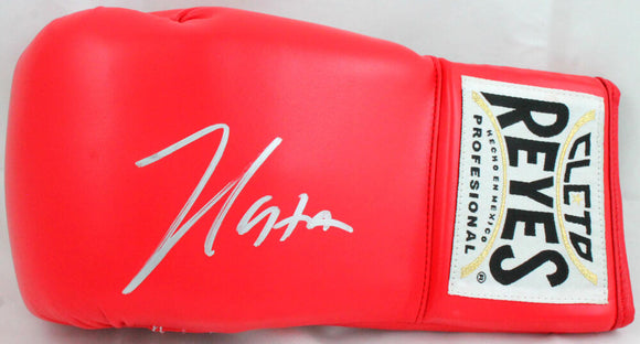 Julio Cesar Chavez Sr. Autographed *Left Red Cleto Reyes Boxing Glove-JSA *Silver