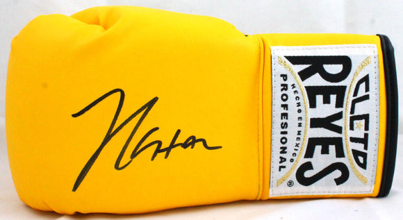 Julio Cesar Chavez Sr. Autographed *Left Yellow Cleto Reyes Boxing Glove-JSA *Black