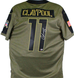 The Jersey Source Chase Claypool Pittsburgh Steelers Autographed Nike 2021 Salute to Service Limited Player Jersey-Beckett W Hologram