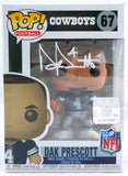 Dak Prescott Autographed Dallas Cowboys Funko Pop Figurine 67 Blue JSY-Beckett W Holo *White Image 1
