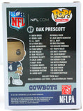 Dak Prescott Autographed Dallas Cowboys Funko Pop Figurine 67 Blue JSY-Beckett W Holo *White Image 5