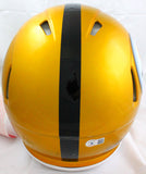 Chase Claypool Signed Steelers F/S Flash Speed Authentic Helmet-Beckett W Hologram *Black