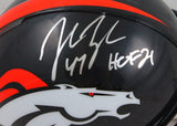 John Lynch Autographed Denver Broncos Mini Helmet w/HOF-Beckett W Hologram *Silver